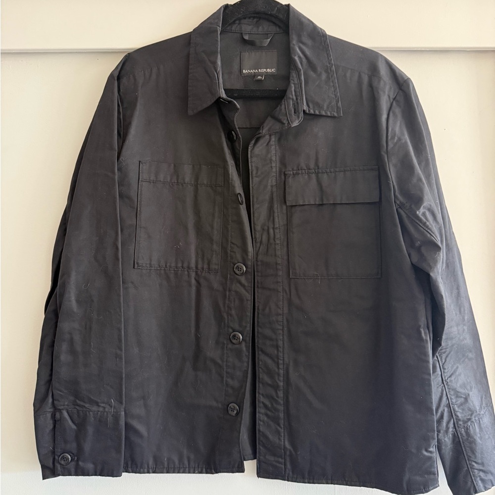 Banana Republic Black Lightweight Utility Jacket